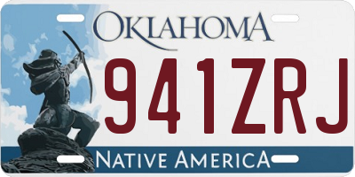 OK license plate 941ZRJ