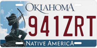 OK license plate 941ZRT