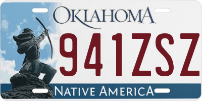 OK license plate 941ZSZ