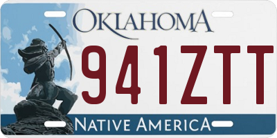 OK license plate 941ZTT