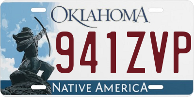 OK license plate 941ZVP