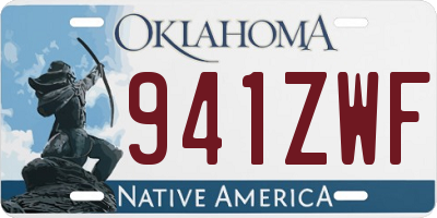 OK license plate 941ZWF