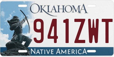 OK license plate 941ZWT