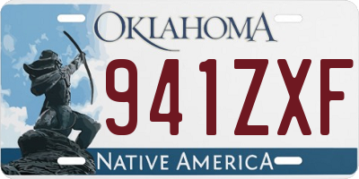 OK license plate 941ZXF