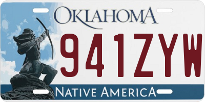 OK license plate 941ZYW