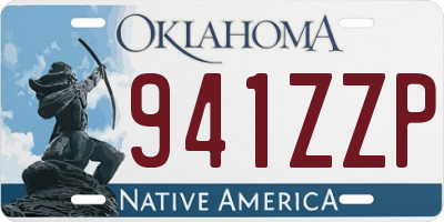 OK license plate 941ZZP