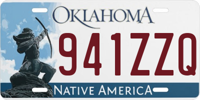 OK license plate 941ZZQ