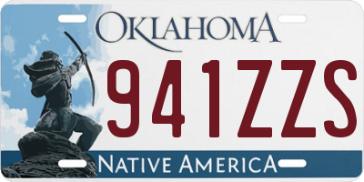 OK license plate 941ZZS