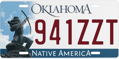 OK license plate 941ZZT