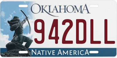 OK license plate 942DLL