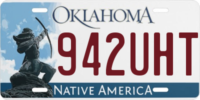 OK license plate 942UHT