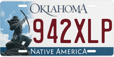 OK license plate 942XLP