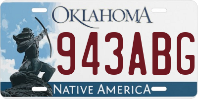 OK license plate 943ABG