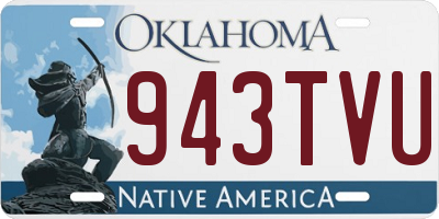OK license plate 943TVU