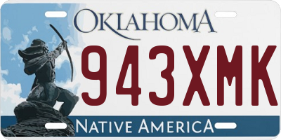 OK license plate 943XMK