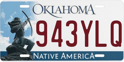 OK license plate 943YLQ
