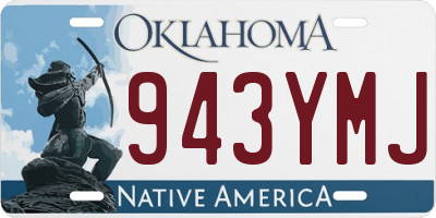 OK license plate 943YMJ