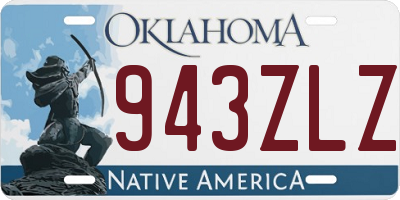 OK license plate 943ZLZ
