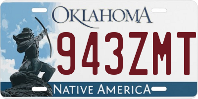 OK license plate 943ZMT
