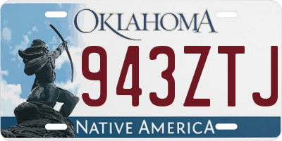 OK license plate 943ZTJ