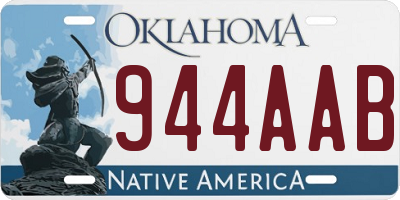 OK license plate 944AAB