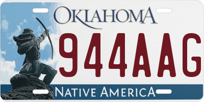 OK license plate 944AAG