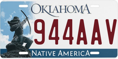 OK license plate 944AAV
