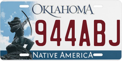 OK license plate 944ABJ