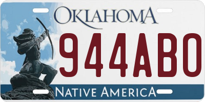 OK license plate 944ABO