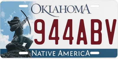 OK license plate 944ABV