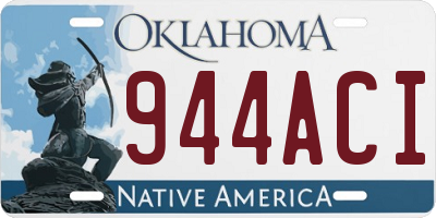 OK license plate 944ACI