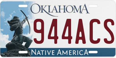 OK license plate 944ACS