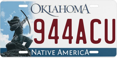 OK license plate 944ACU