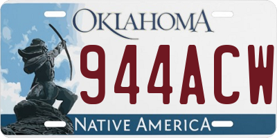 OK license plate 944ACW