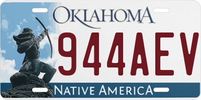 OK license plate 944AEV
