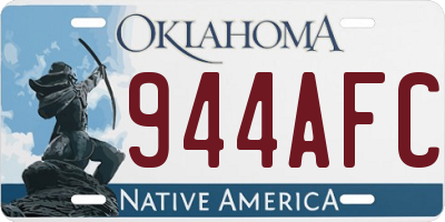 OK license plate 944AFC