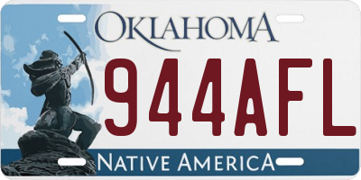 OK license plate 944AFL