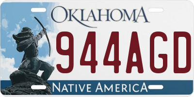 OK license plate 944AGD