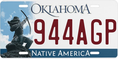 OK license plate 944AGP