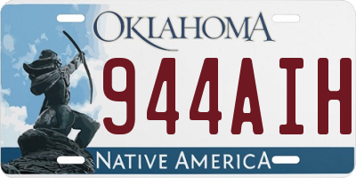 OK license plate 944AIH