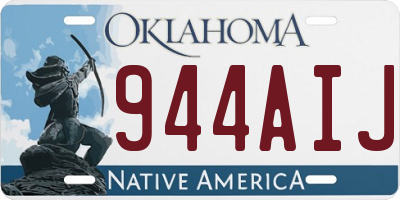 OK license plate 944AIJ