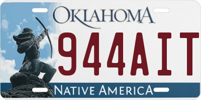 OK license plate 944AIT