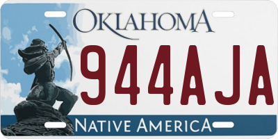 OK license plate 944AJA