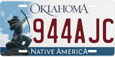 OK license plate 944AJC