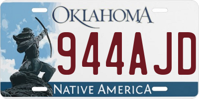 OK license plate 944AJD