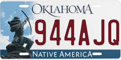 OK license plate 944AJQ