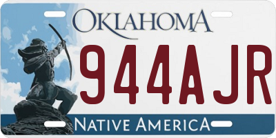 OK license plate 944AJR