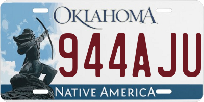 OK license plate 944AJU