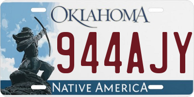 OK license plate 944AJY