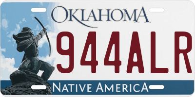 OK license plate 944ALR